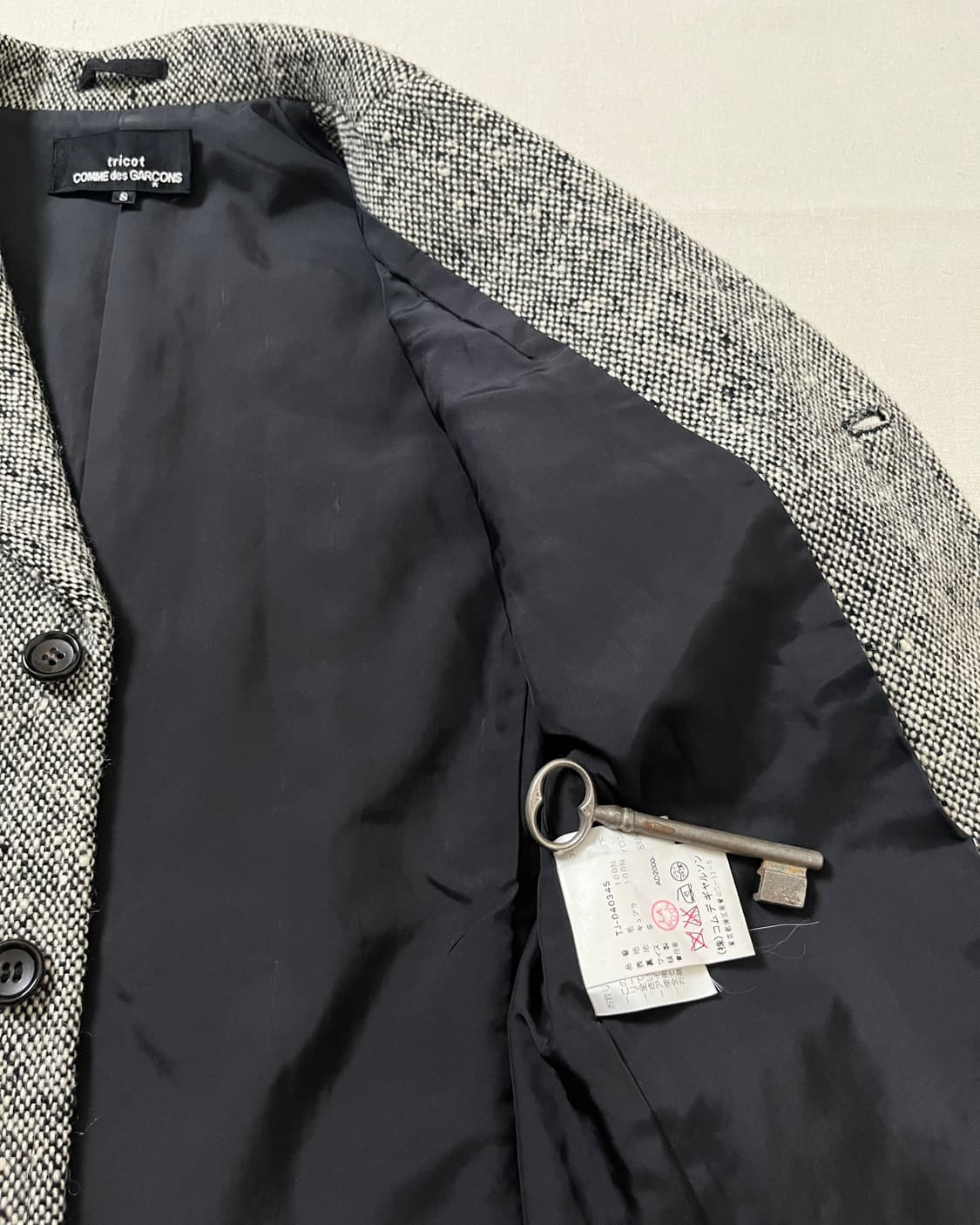 꼼데가르송 트위드 블레이져 comme des garcons 테일러드자켓 상품이미지7