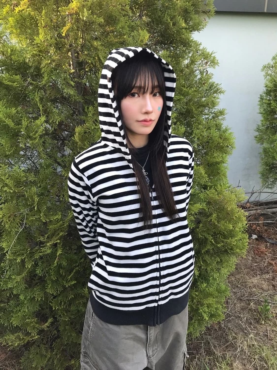 X-girl Made in Japan Stripe Zip Hoodie 상품이미지2