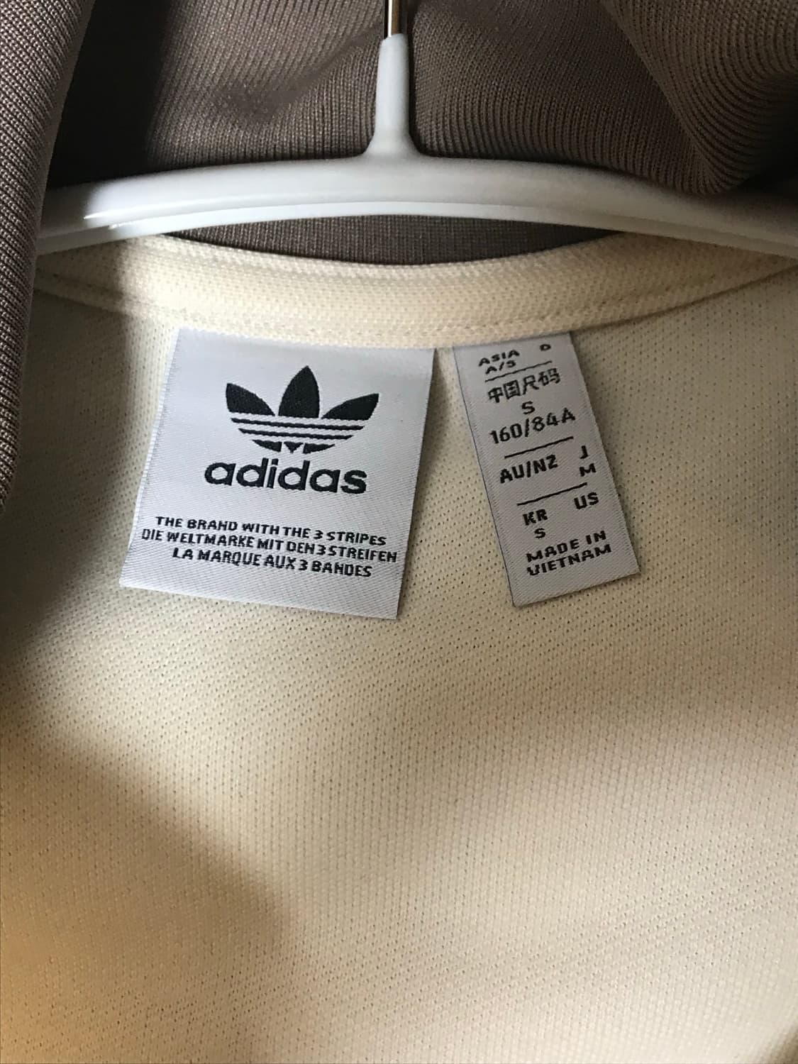 아디다스 베켄바우어 트랙탑 원더 화이트 트레이스 브라운 상품이미지3