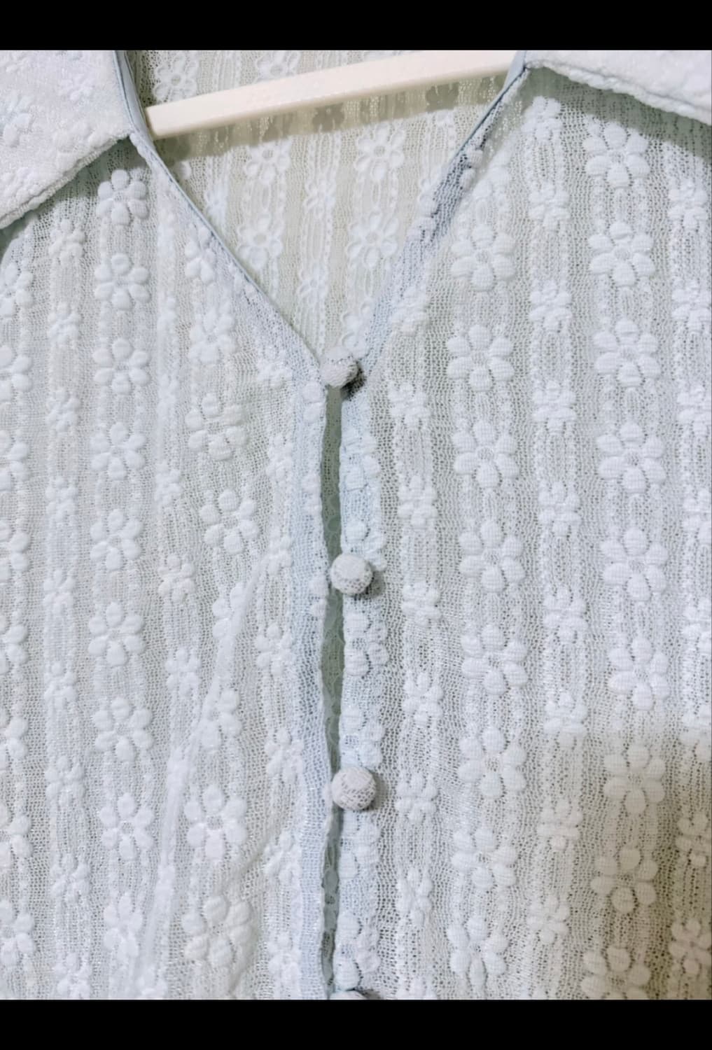 에잇세컨즈 플라워 스카시 가디건 skyblue cardigan 상품이미지2
