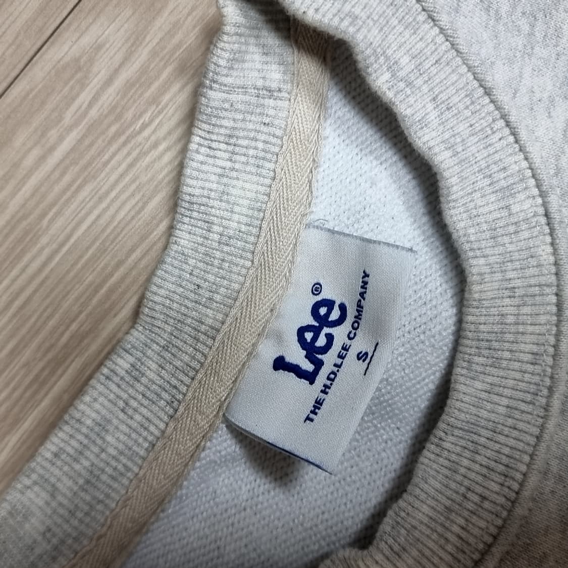 Lee 리 퍼플 로고 맨투맨 그레이(s) 상품이미지4