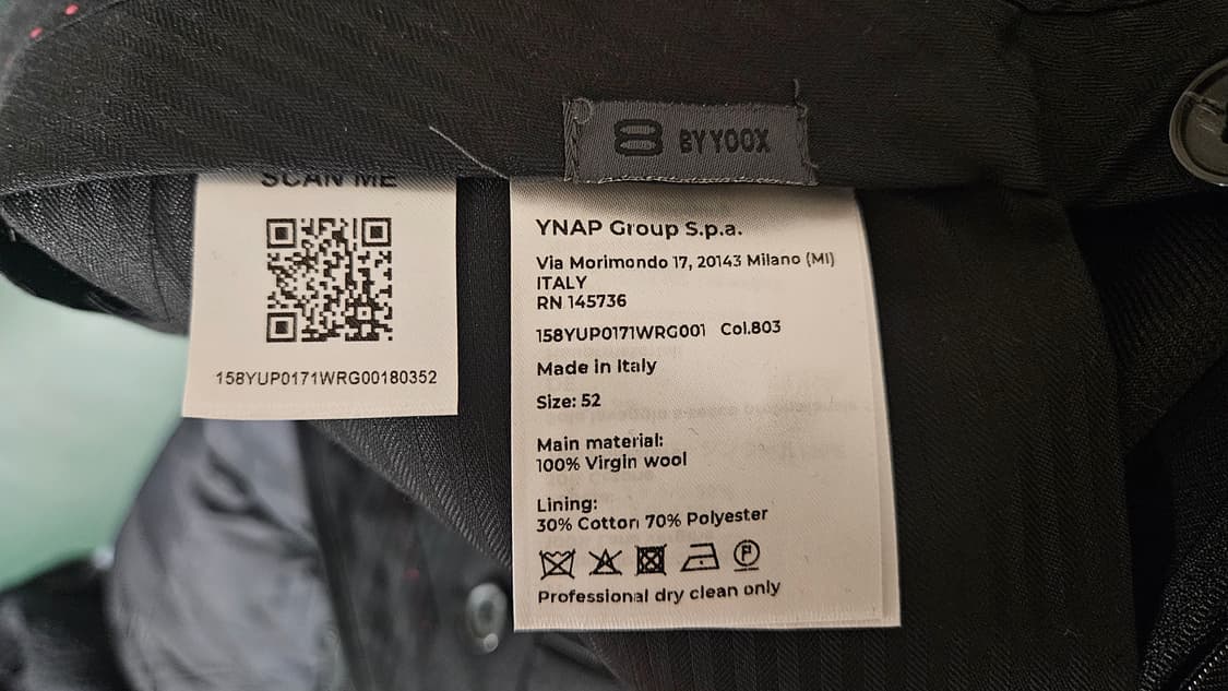 8 by yoox Wool semi wide pants 상품이미지5