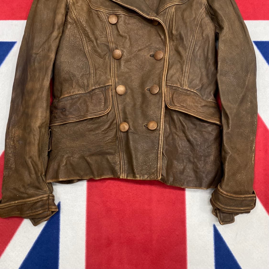 겐조 가죽자켓 38 실측 44-55  상품이미지3