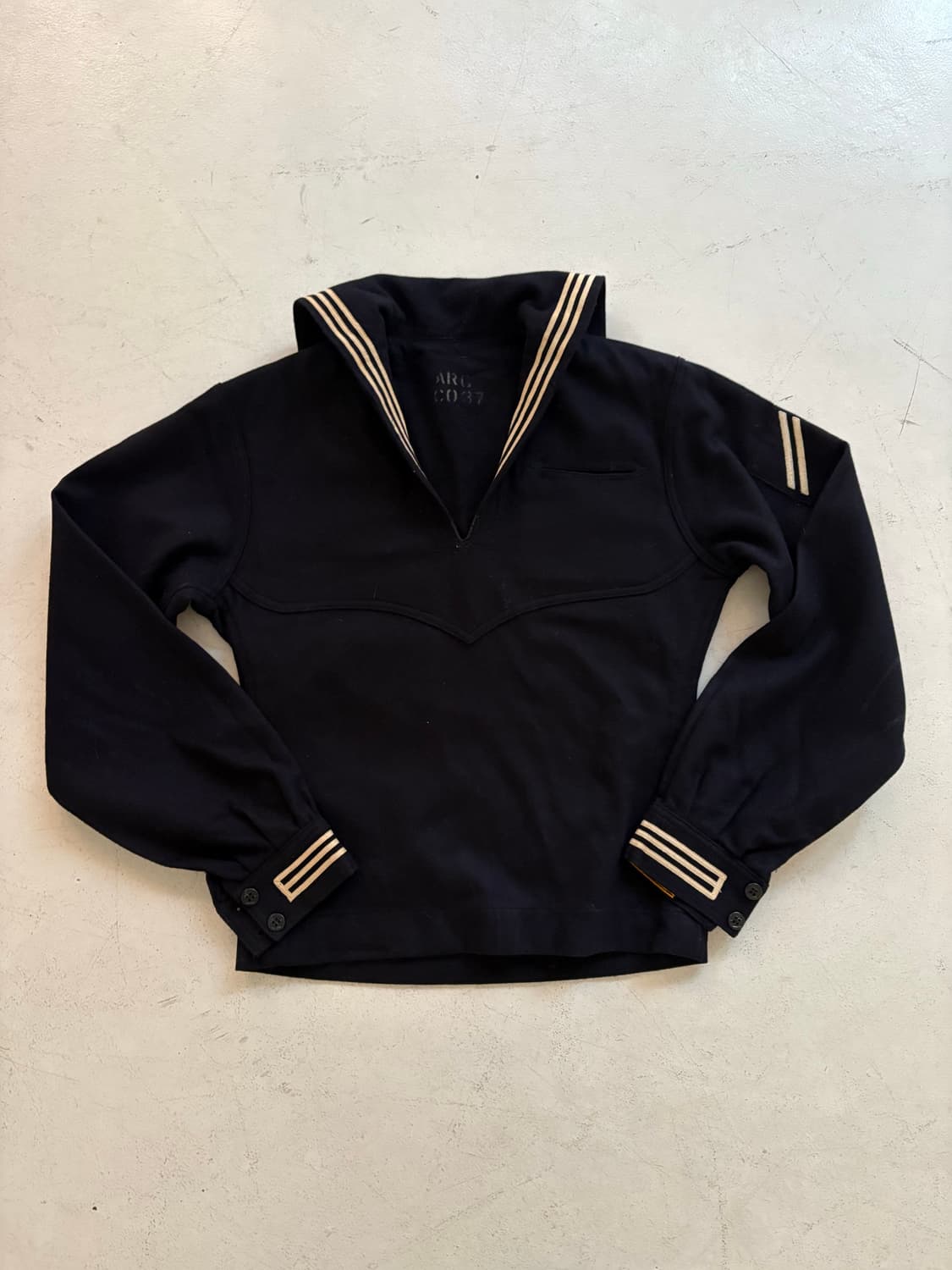 60's WWII USN Sailor Wool Uniform Shirt. 상품이미지2