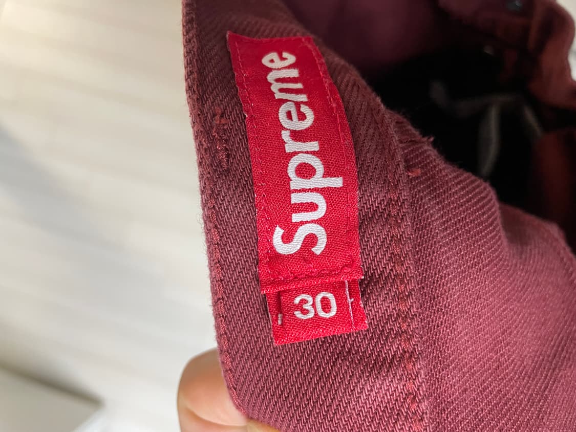 슈프림 fw24 레귤러진 레드 30사이즈 상품이미지4