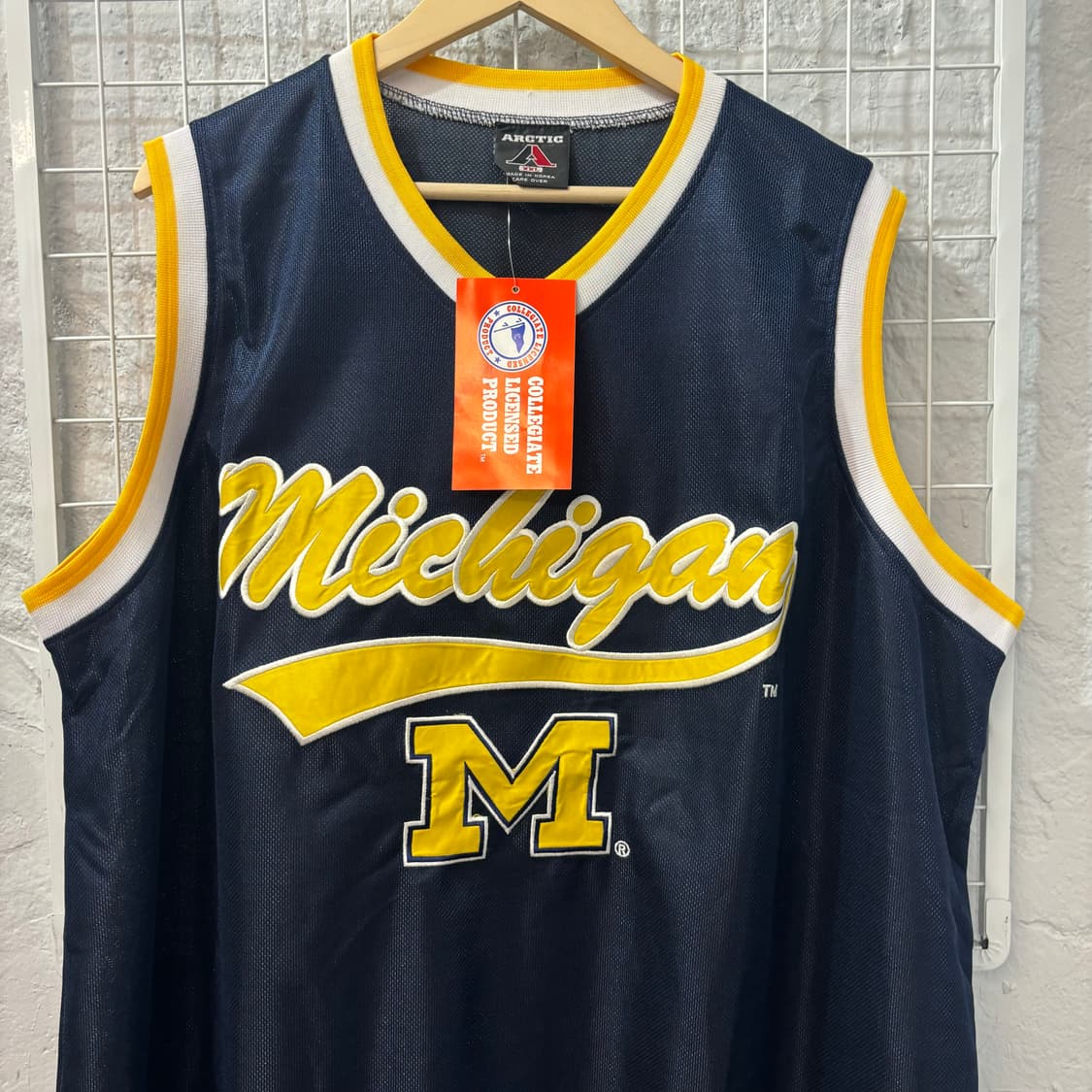 Street 05 Sports 미시간 스펠아웃 베스킷볼 슬리브리스 2XL 상품이미지3