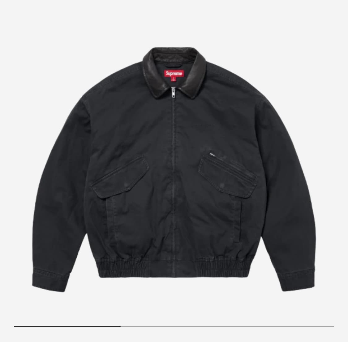 24FW 슈프림 레더칼라 블랙 XL 상품이미지1