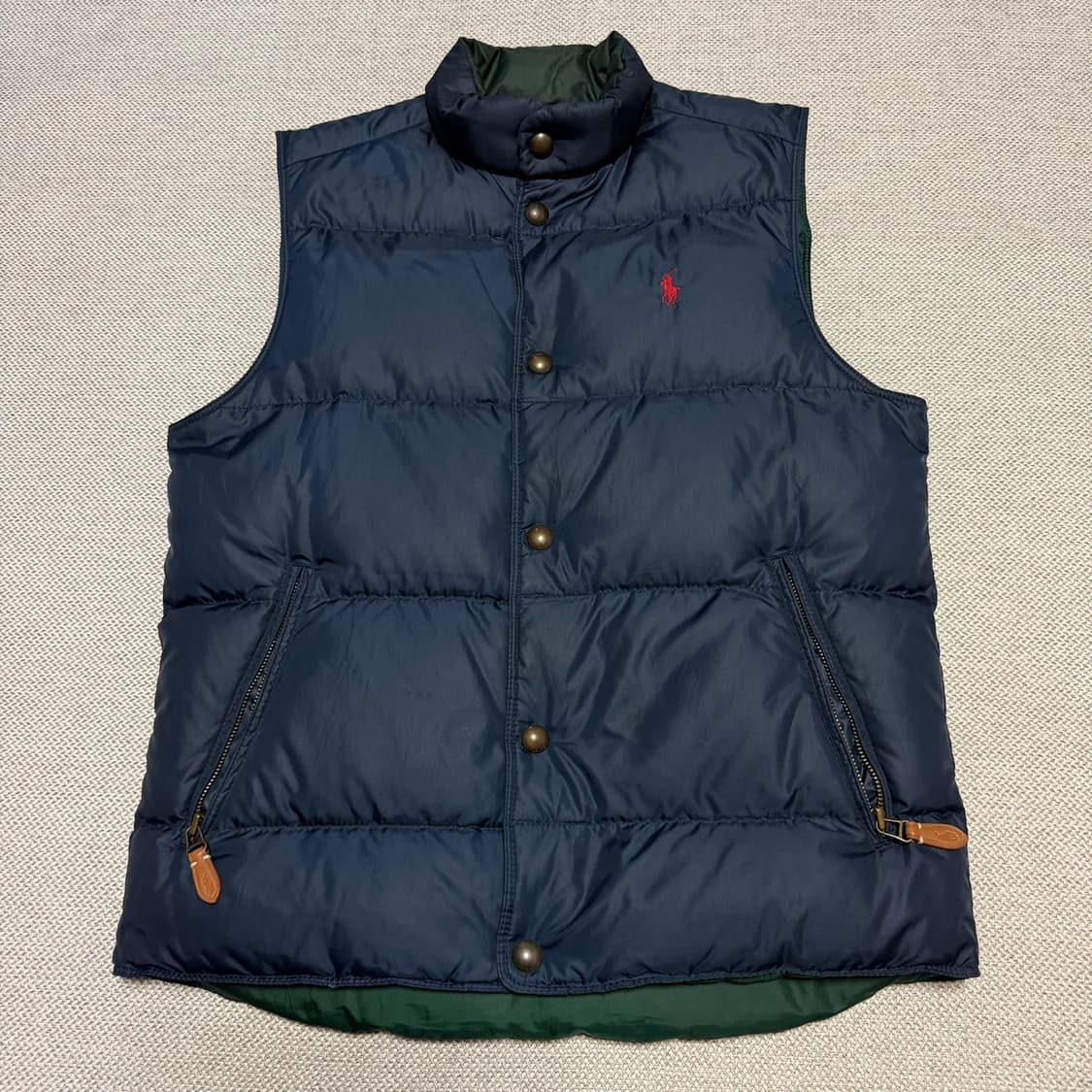폴로 랄프로렌 리버시블 다운 패딩 조끼 상품이미지1