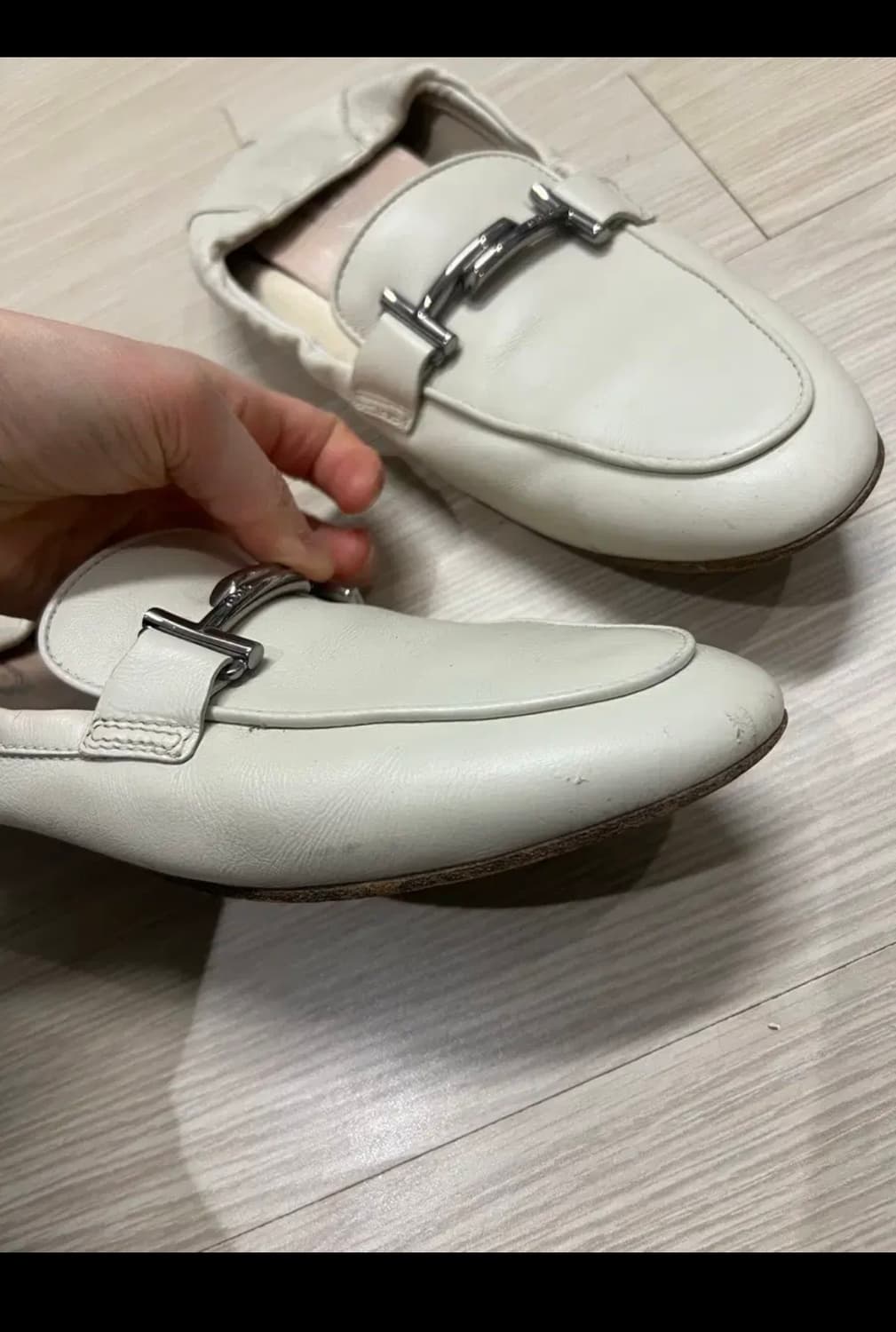 토즈 로퍼 아이보리 38 뮬 상품이미지5