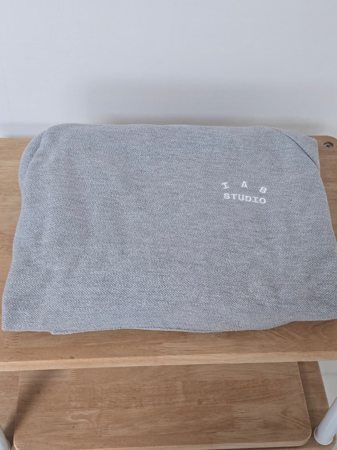 [XL] 아이앱 헤링본 후드 그레이  화이트 상품이미지1