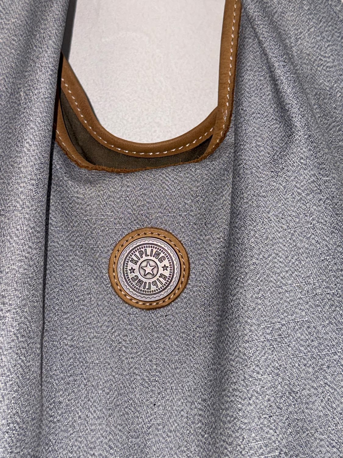 Kipling gray pocket tote shopper bag 상품이미지3