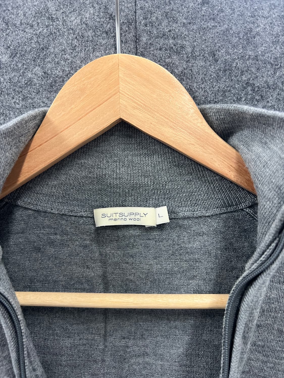 수트서플라이 메리노울 집업니트 상품이미지2