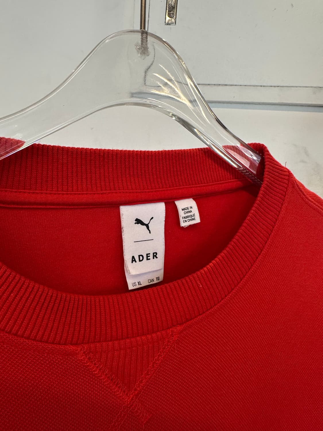 Ader error x puma red sweatshirt 상품이미지5