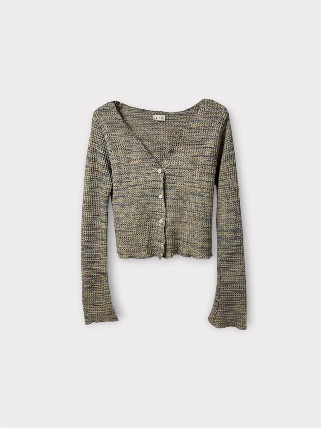 Mixed Knit Button Cardigan 상품이미지1