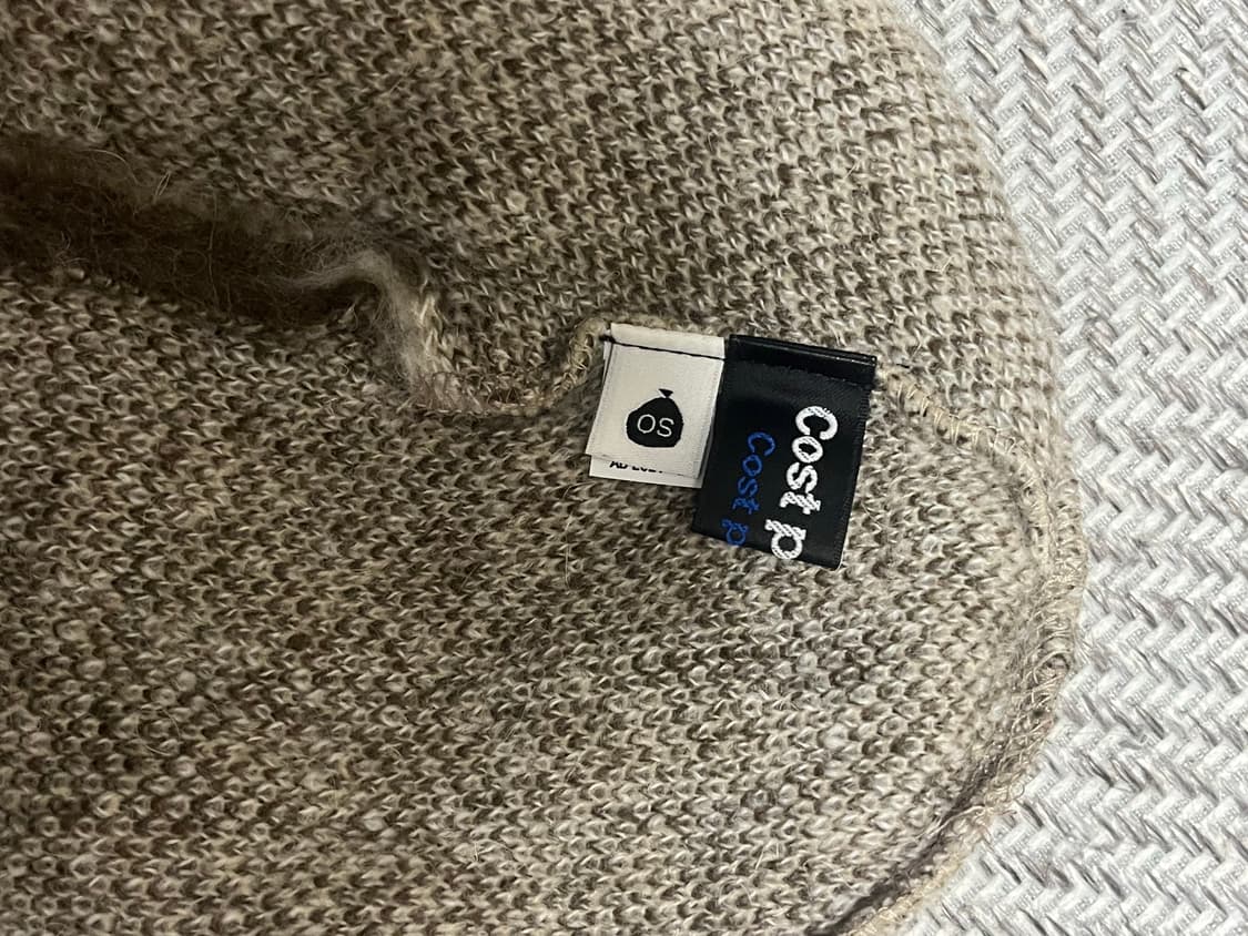 Cost Per Kilo Angora Beanie 코스트퍼킬로 스타 체크 상품이미지2