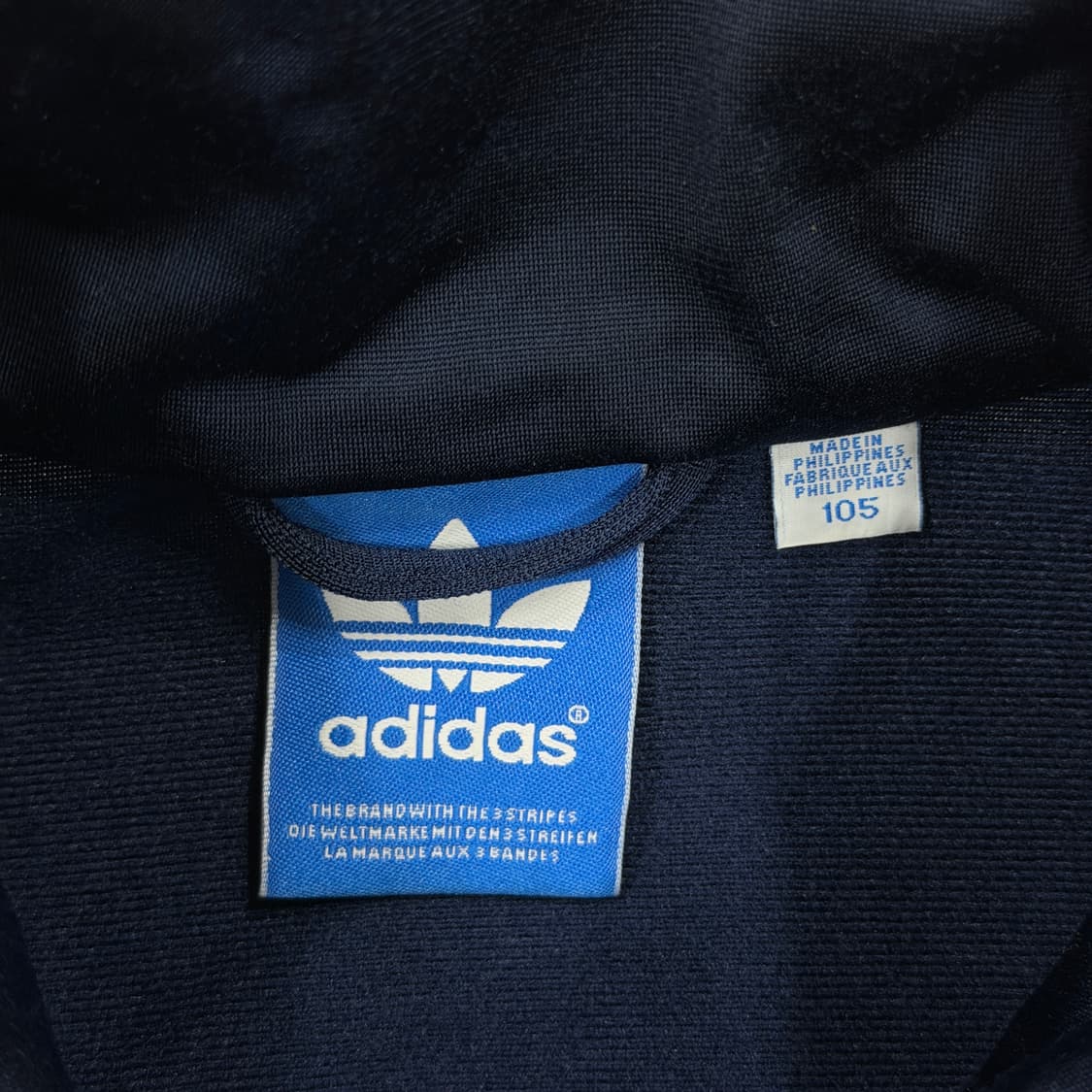 아디다스 빈티지 구파 파이어버드 네이비 옐로우 남노 트랙탑 져지 XL 상품이미지4