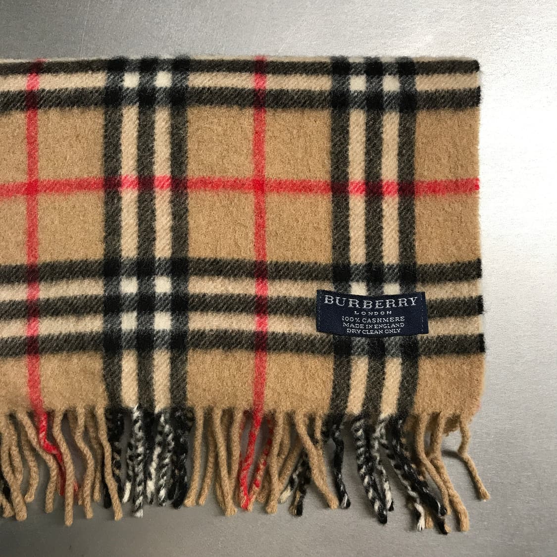 버버리 정품 캐시미어 머플러 베이지 상품이미지2