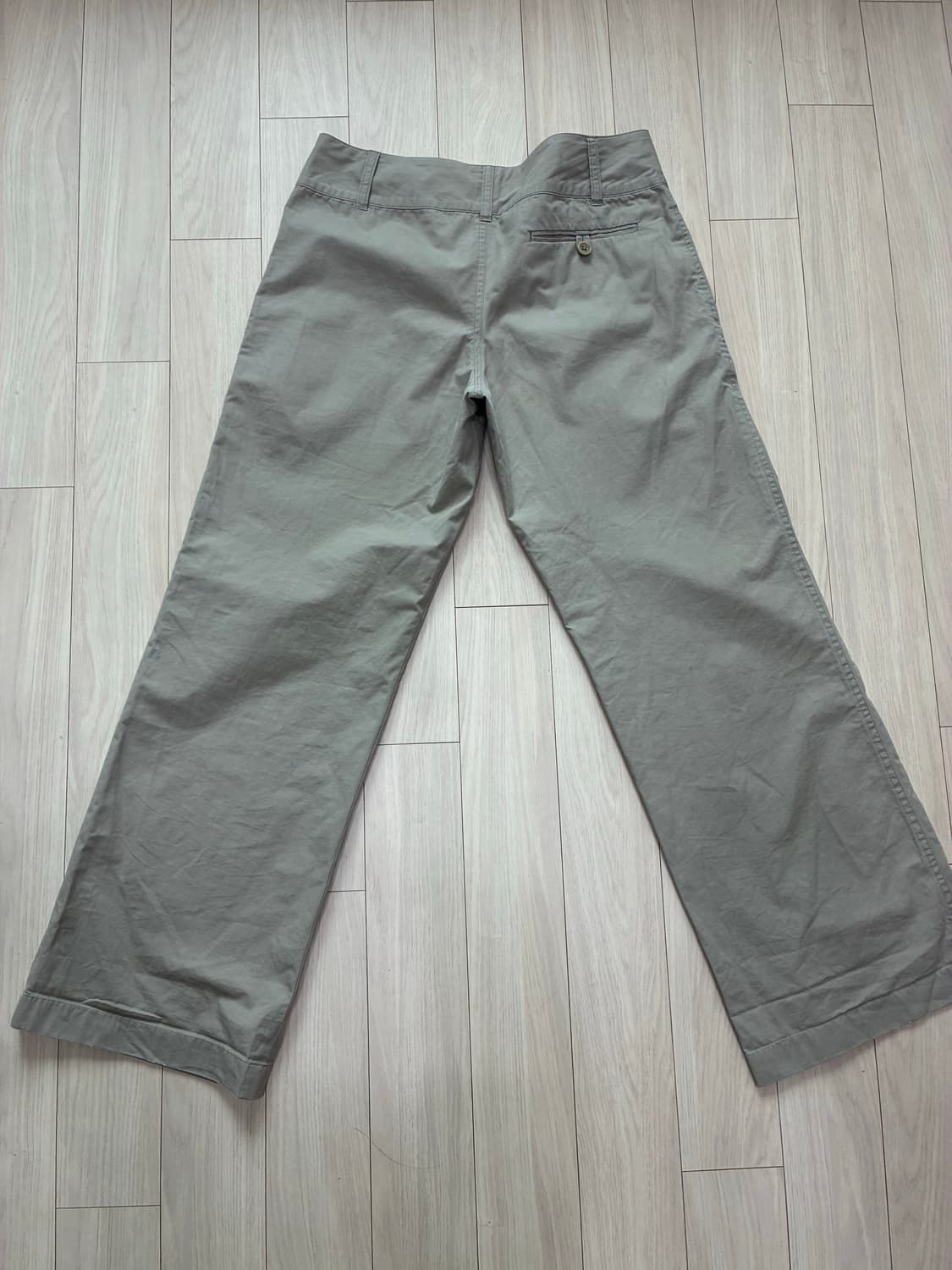 마가렛호웰 세이지그린 와이드 치노 팬츠 🌿 상품이미지2