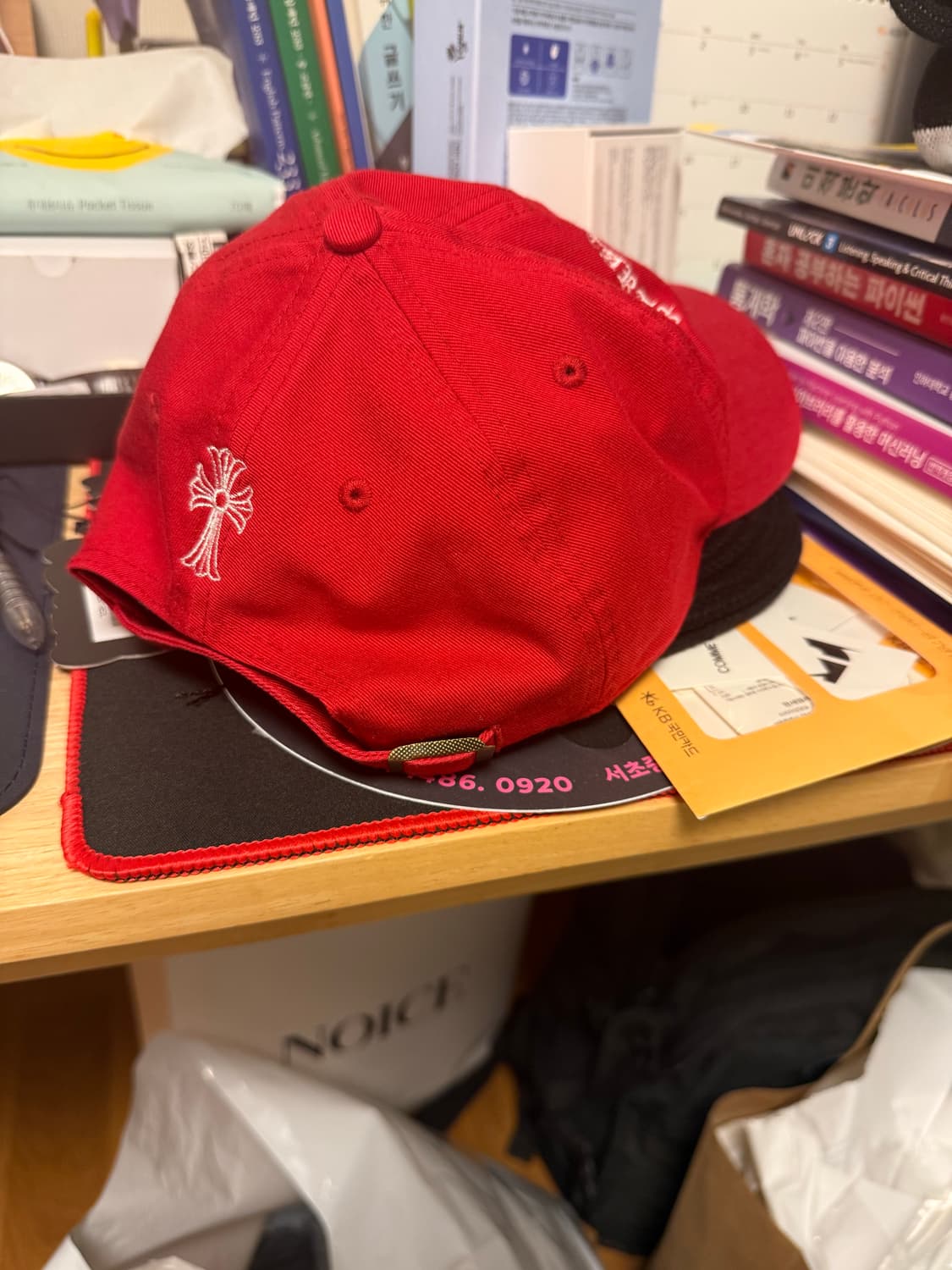 nptsss 크롬하츠 레드 볼캡🧢 상품이미지2