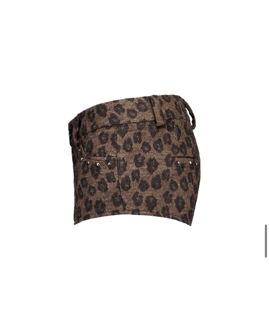 셋업이엑스이 레오파드 쇼트 팬츠 브라운 상품이미지5