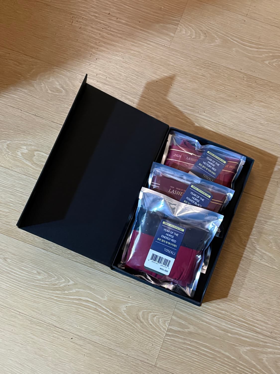 라쉬반 붉은 말의해 복서 드로즈 105 (3장) 남자팬티 상품이미지1