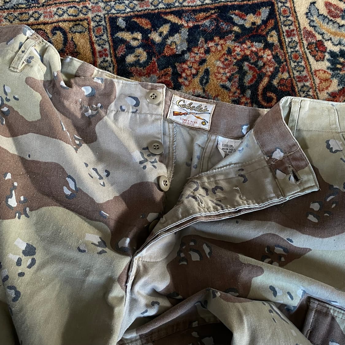 🌊90-00 cabela's 사막6색 초코칩 BDU 팬츠 (XL) 상품이미지6