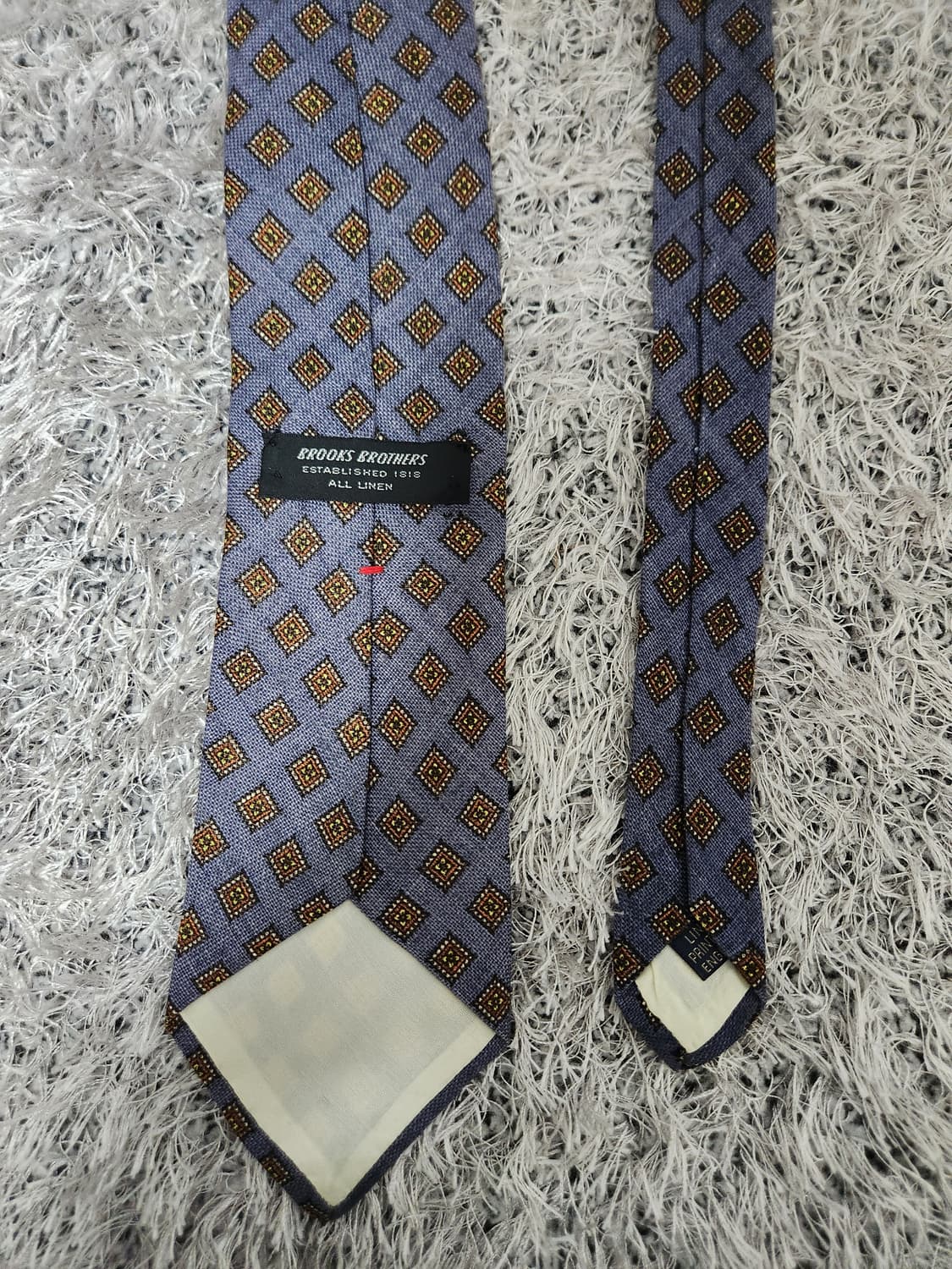 브룩스브라더스 패턴 린넨 넥타이 Free - N11 상품이미지3