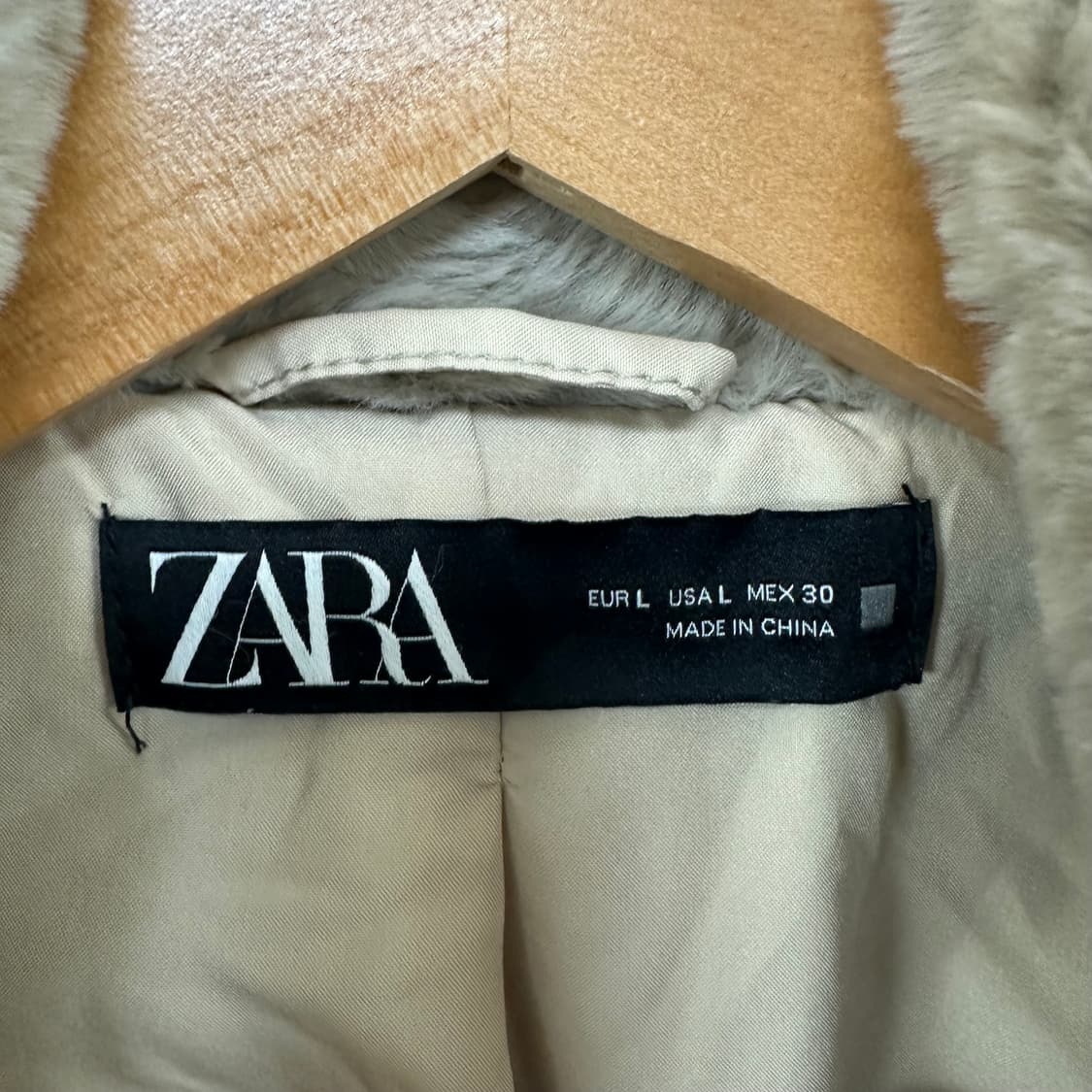  자라 여자 부드러운 퍼자켓 코트 L 상품이미지7