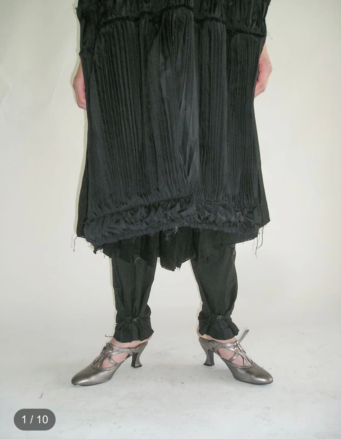 eonts button pants black 상품이미지2