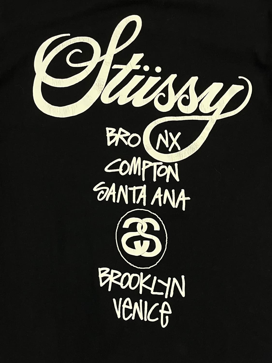 스투시 월드투어 반팔티 블랙 S #csz3812 상품이미지8