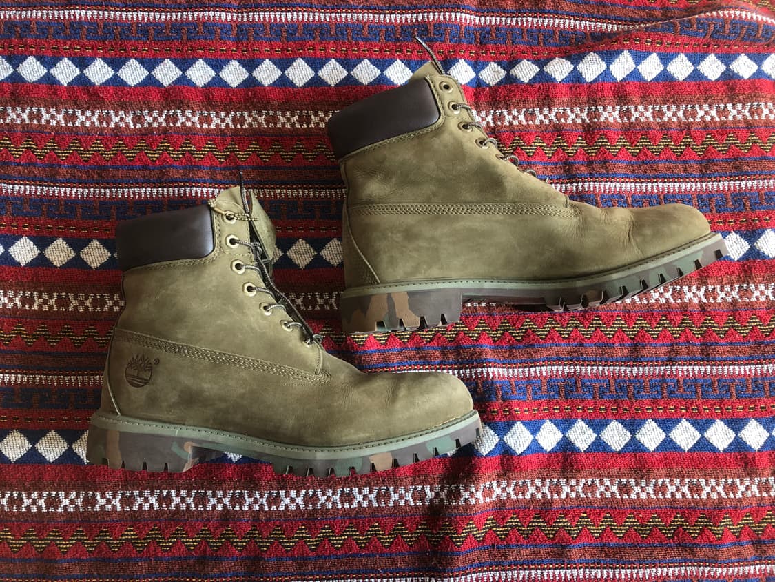 팀버랜드 6인치 올리브 카모 부츠 280 상품이미지2