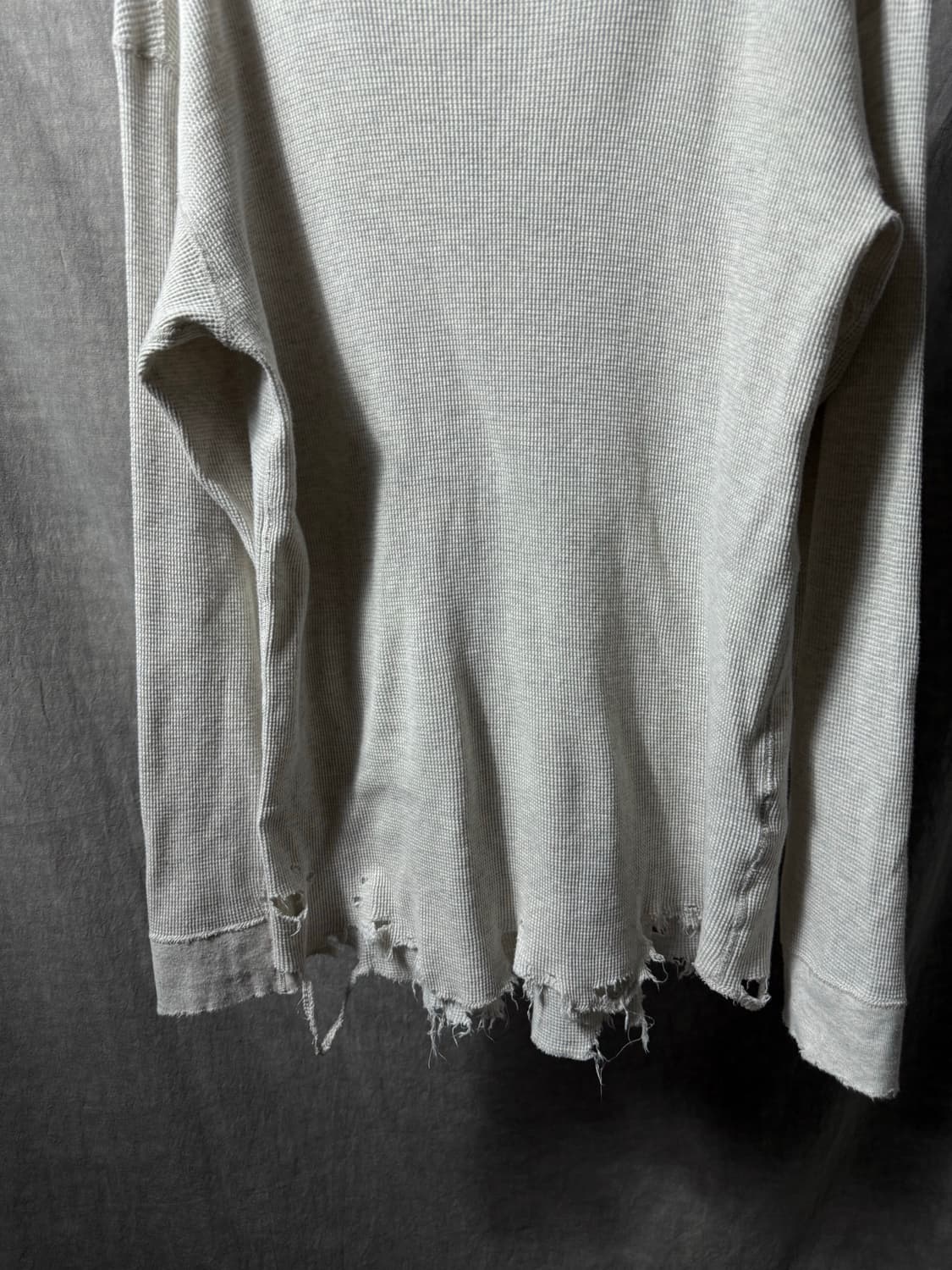 ANCELLM Distressed Waffle Knit 상품이미지3