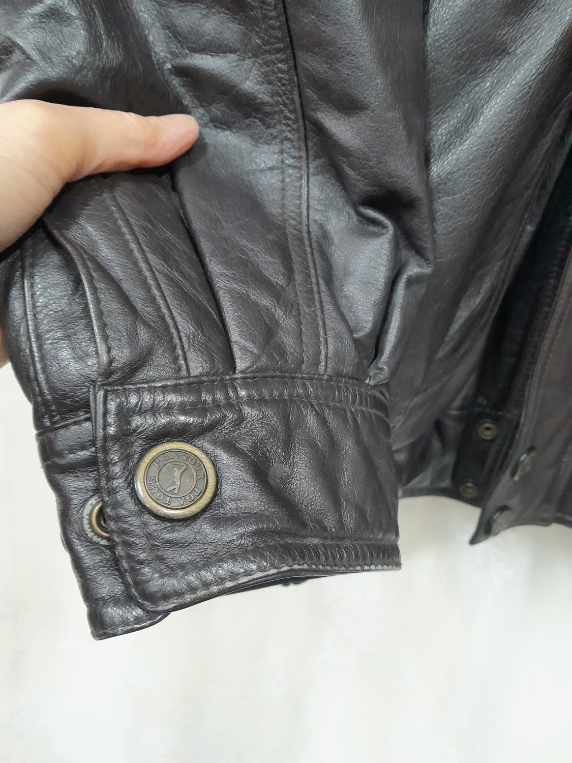 남성가죽 블루종 점퍼 100 상품이미지5