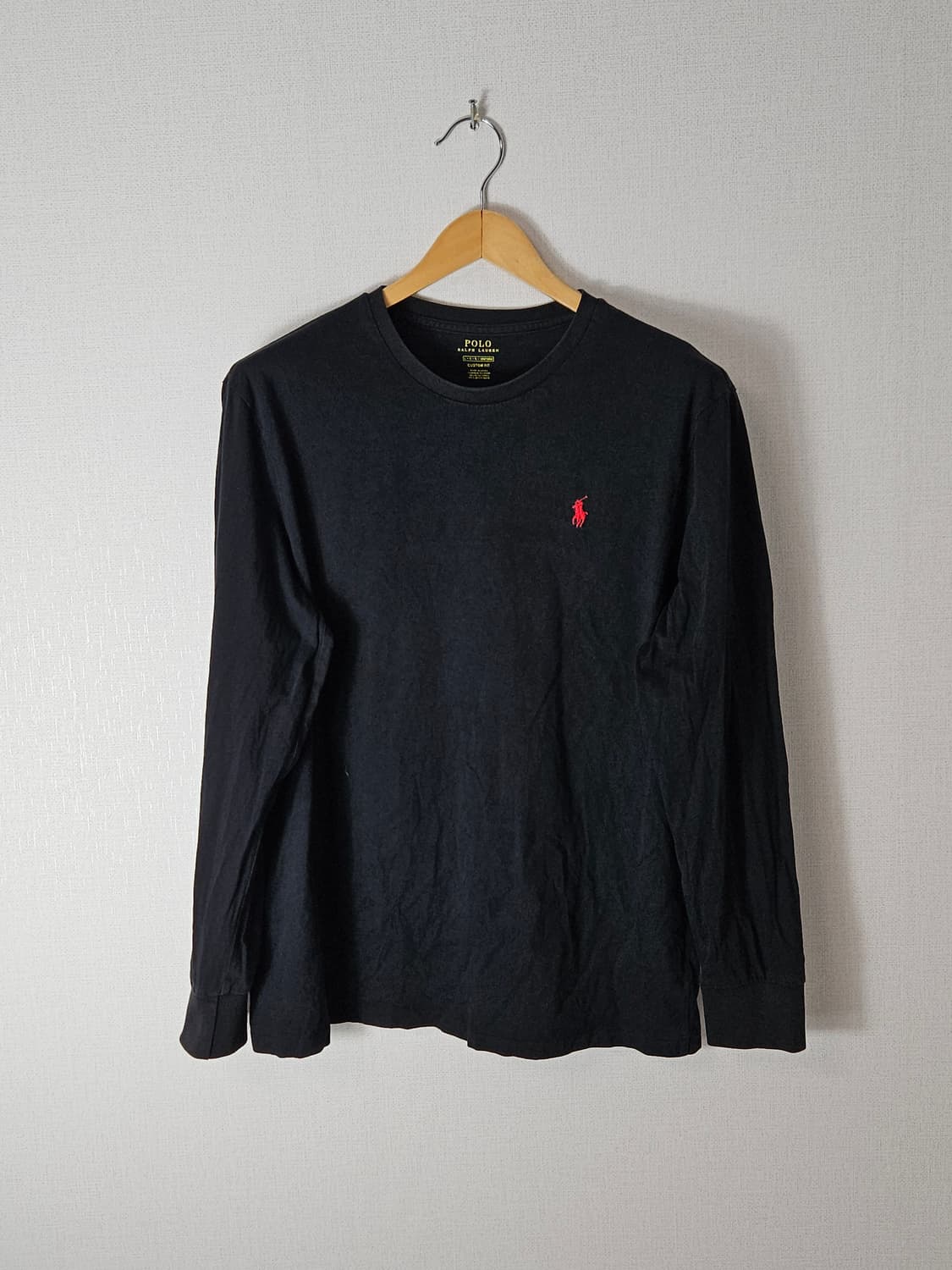 폴로 랄프로렌 신형 롱슬리브 긴팔티셔츠 코튼 블랙 L 상품이미지1