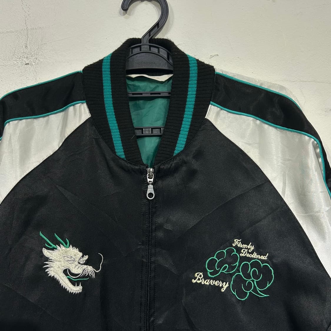 Jpn 일본빈티지 오리엔탈 민트 용 스카잔 자켓 L 상품이미지8