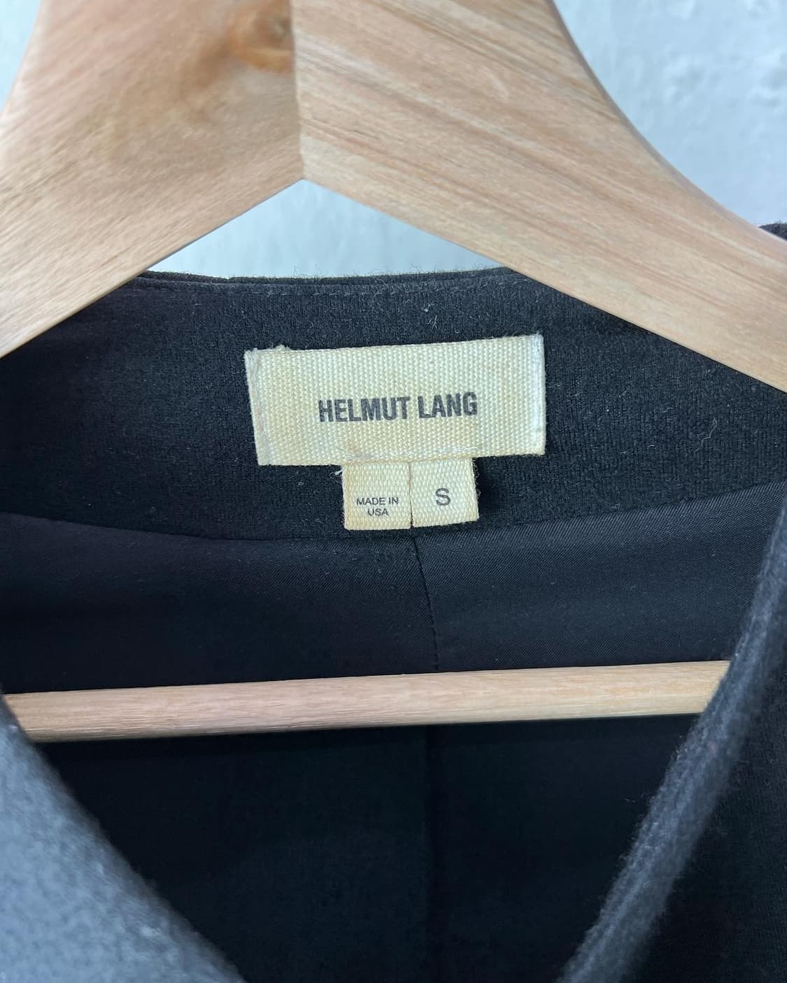 헬무트랭 블랙 울 벨티드 랩 가디건  상품이미지8