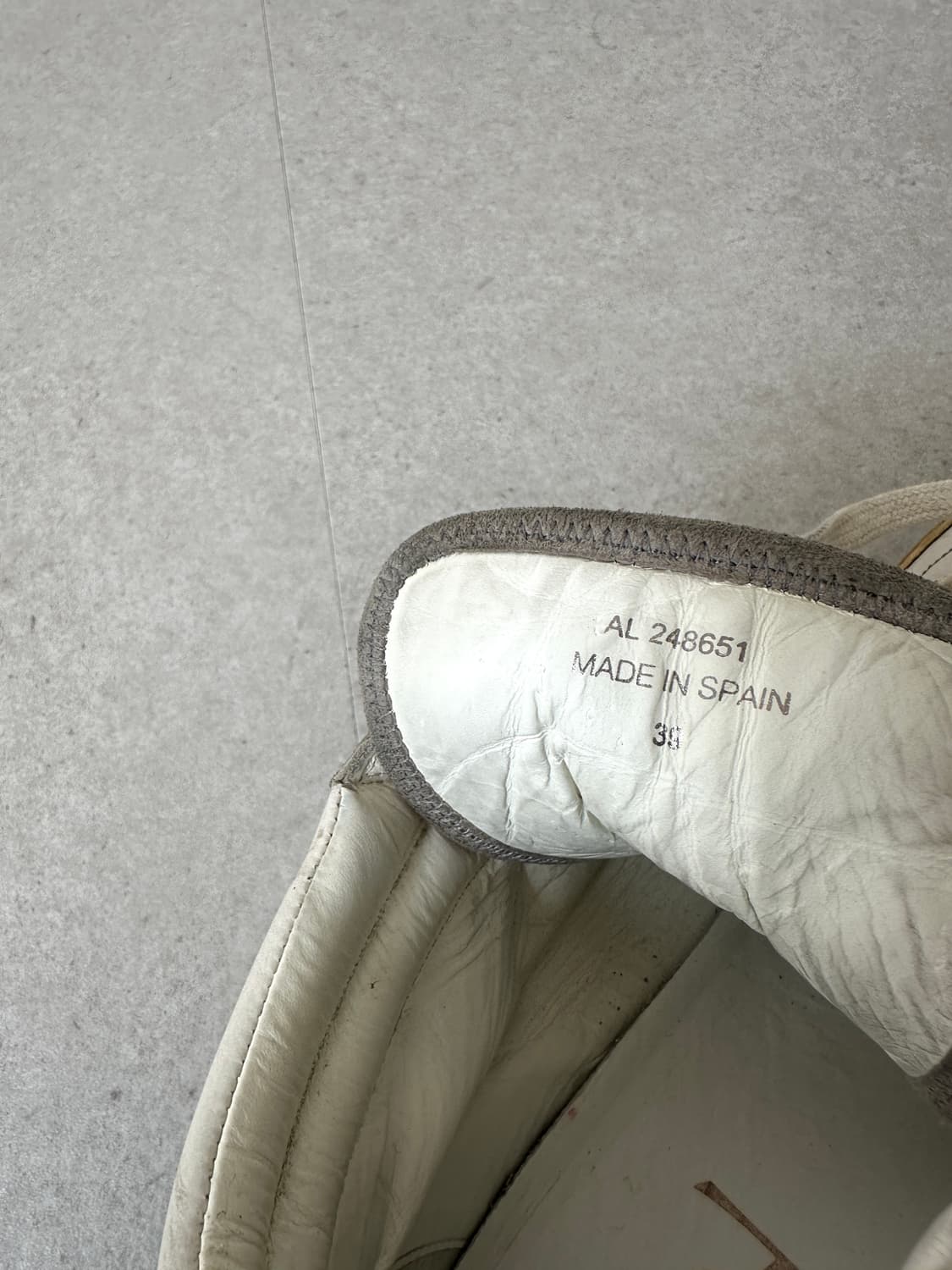 생로랑 2000s YSL 화이트 레더 하이탑 상품이미지9