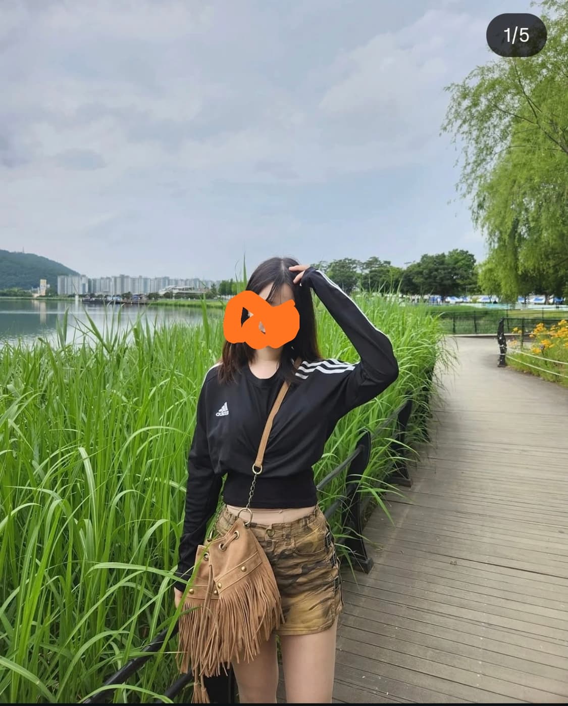 빈티지 아디다스 크롭 롱슬리브티 상품이미지1