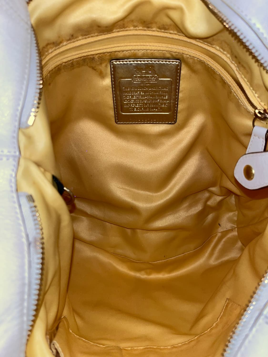 📦90s Coach allwhite shoulder bag 상품이미지8