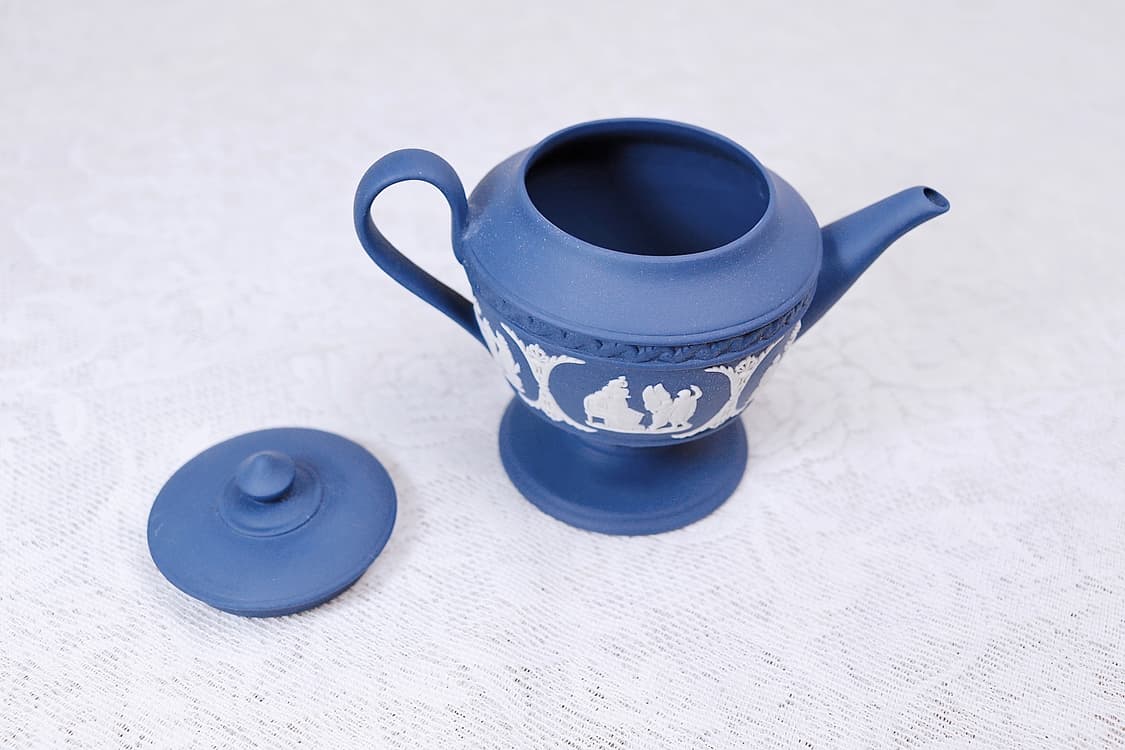 [영국엔틱] (레어)웨지우드 제스퍼웨어 미니 티팟 도자기장식품_ 다크블루 상품이미지4
