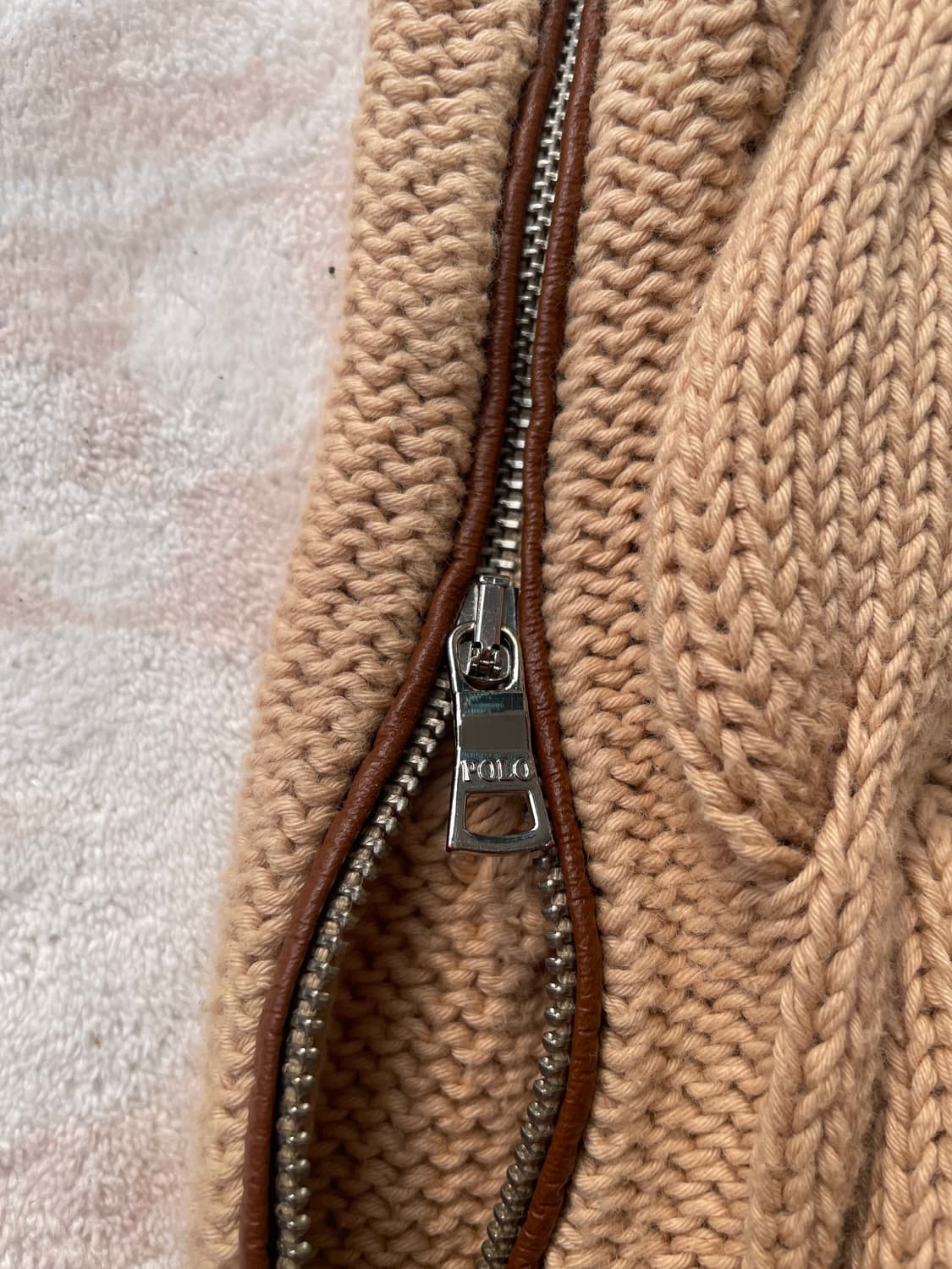 Polo Ralph Lauren 사이드 지퍼 케이블 니트 상품이미지5