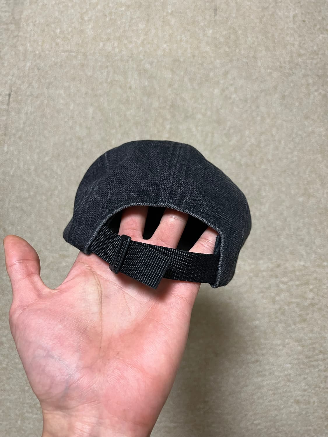 슈프림 데님 캠프캡 블랙 상품이미지4