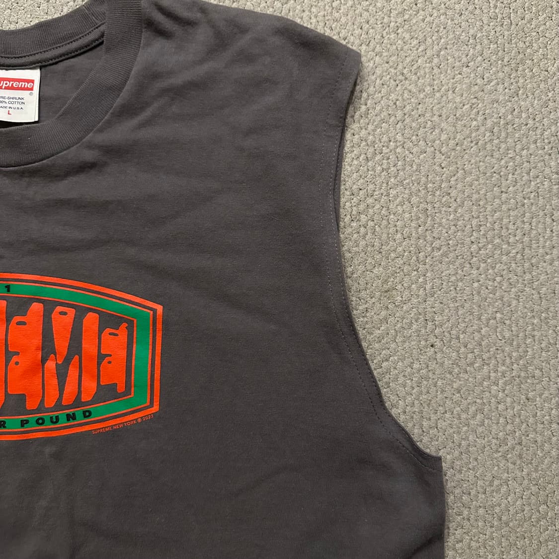 23FW 슈프림 (Supreme) Pound 슬리브리스 상품이미지6