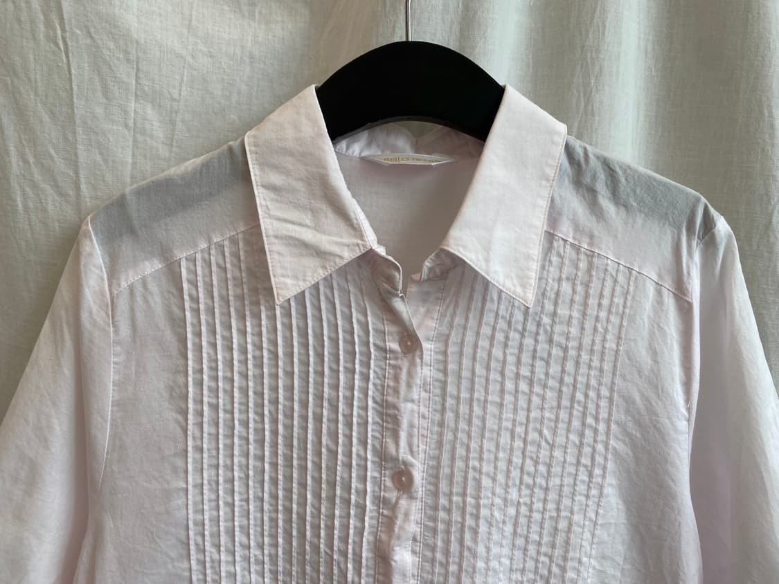 BELLO REGIA 핑크 면반팔블라우스(M) 상품이미지4