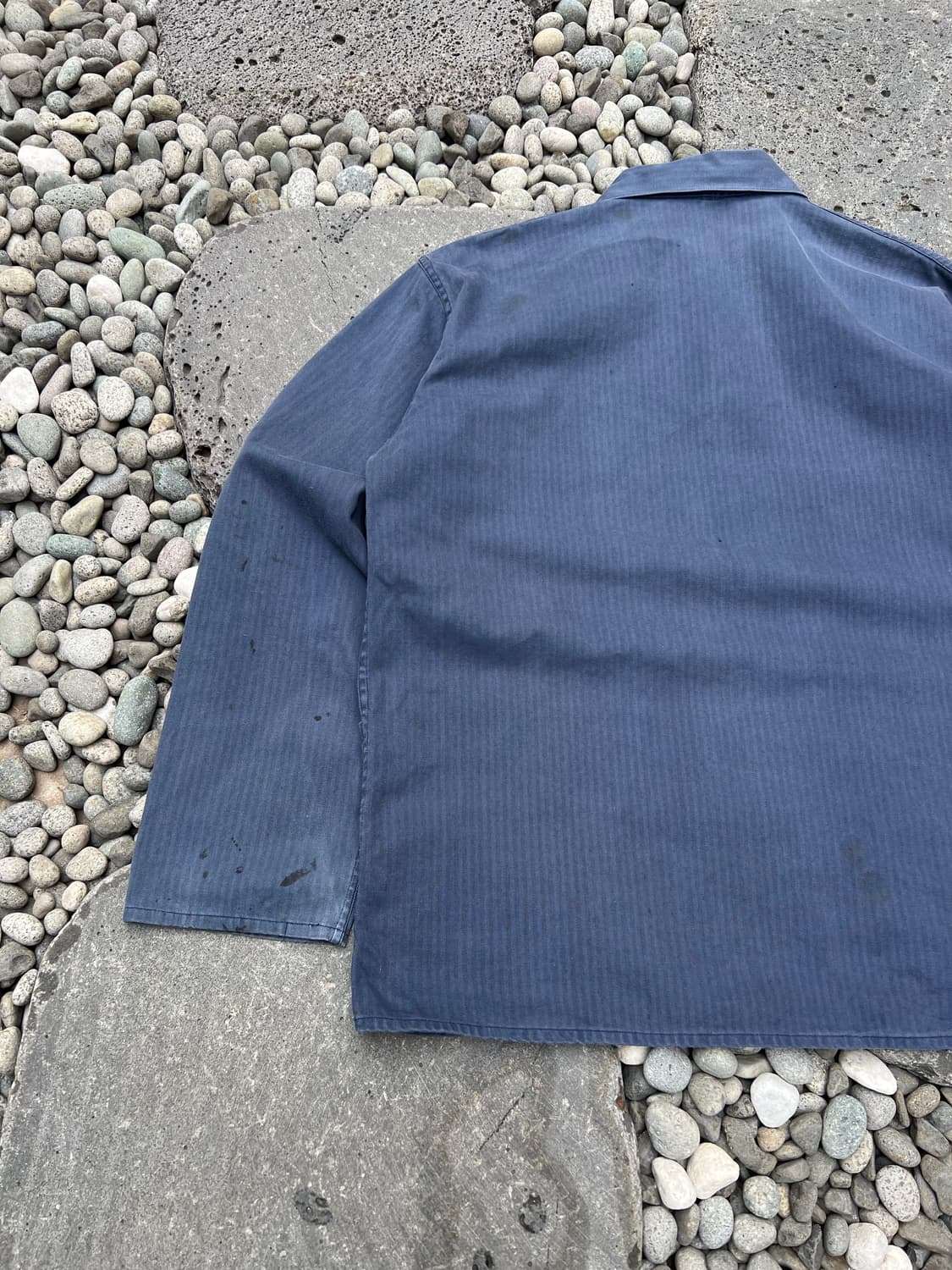 HARD FADED NAVY HBT 헤링본트윌코튼 프렌치워크자켓 상품이미지7