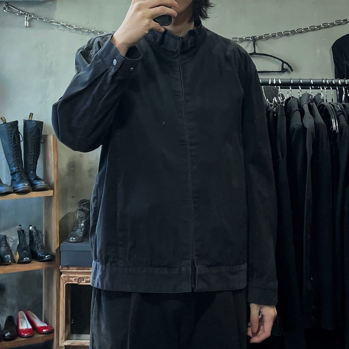 00s 아르마니 하이넥 버클 자켓 상품이미지2