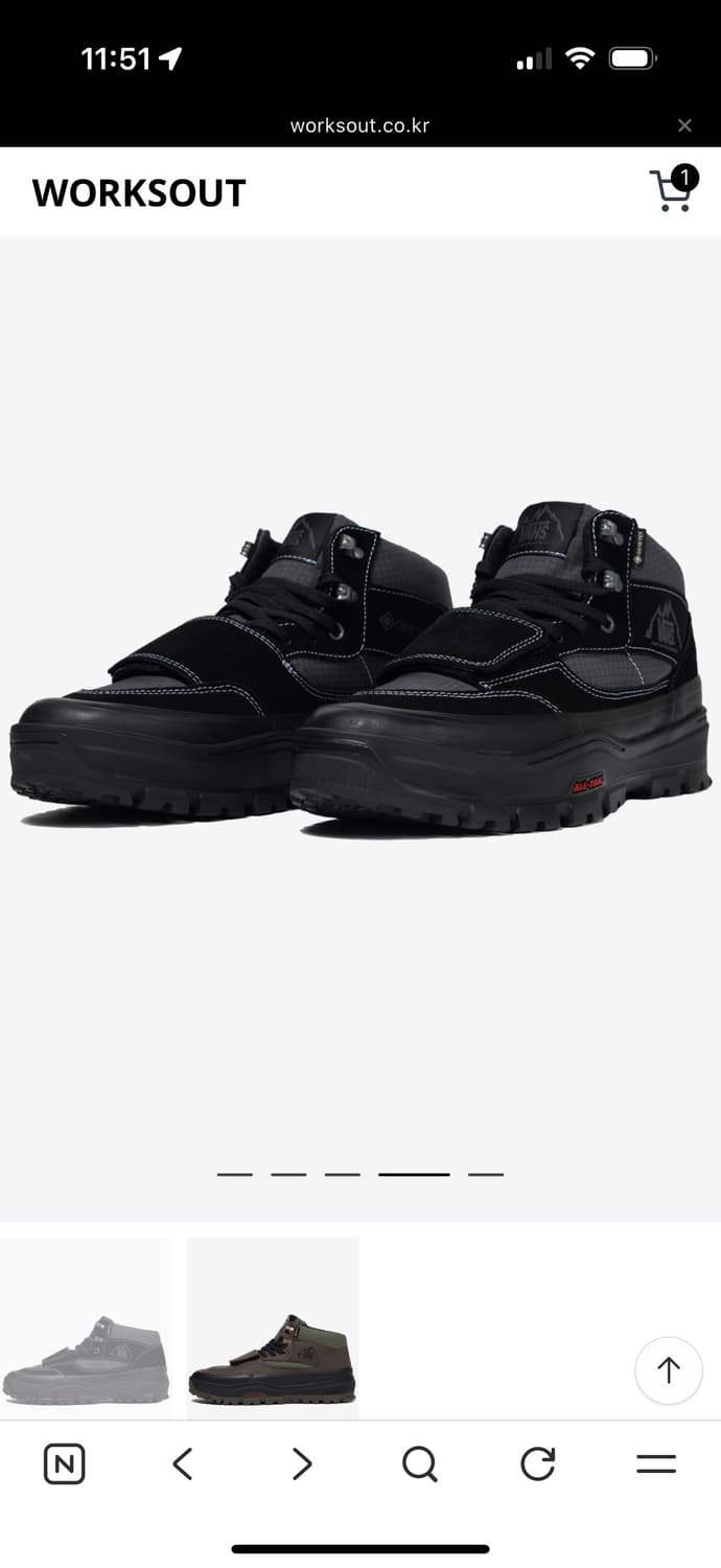 Vans 반스 MTE 마운틴 미드 고어텍스 인슐레이트 블랙/블랙 상품이미지2