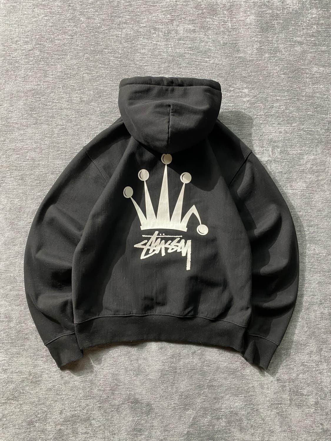 [M] Stussy 스투시 헤비웨이트 크라운 로고 후디 상품이미지1