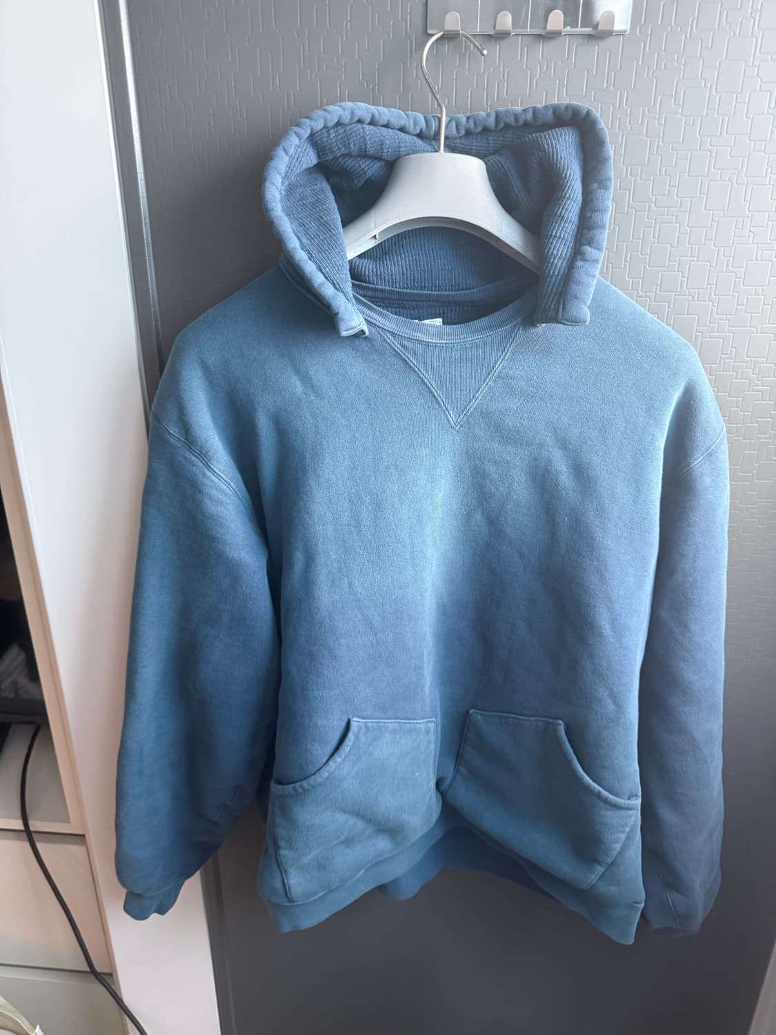 A.PRESSE 빈티지 스웻 후디 네이비 상품이미지1