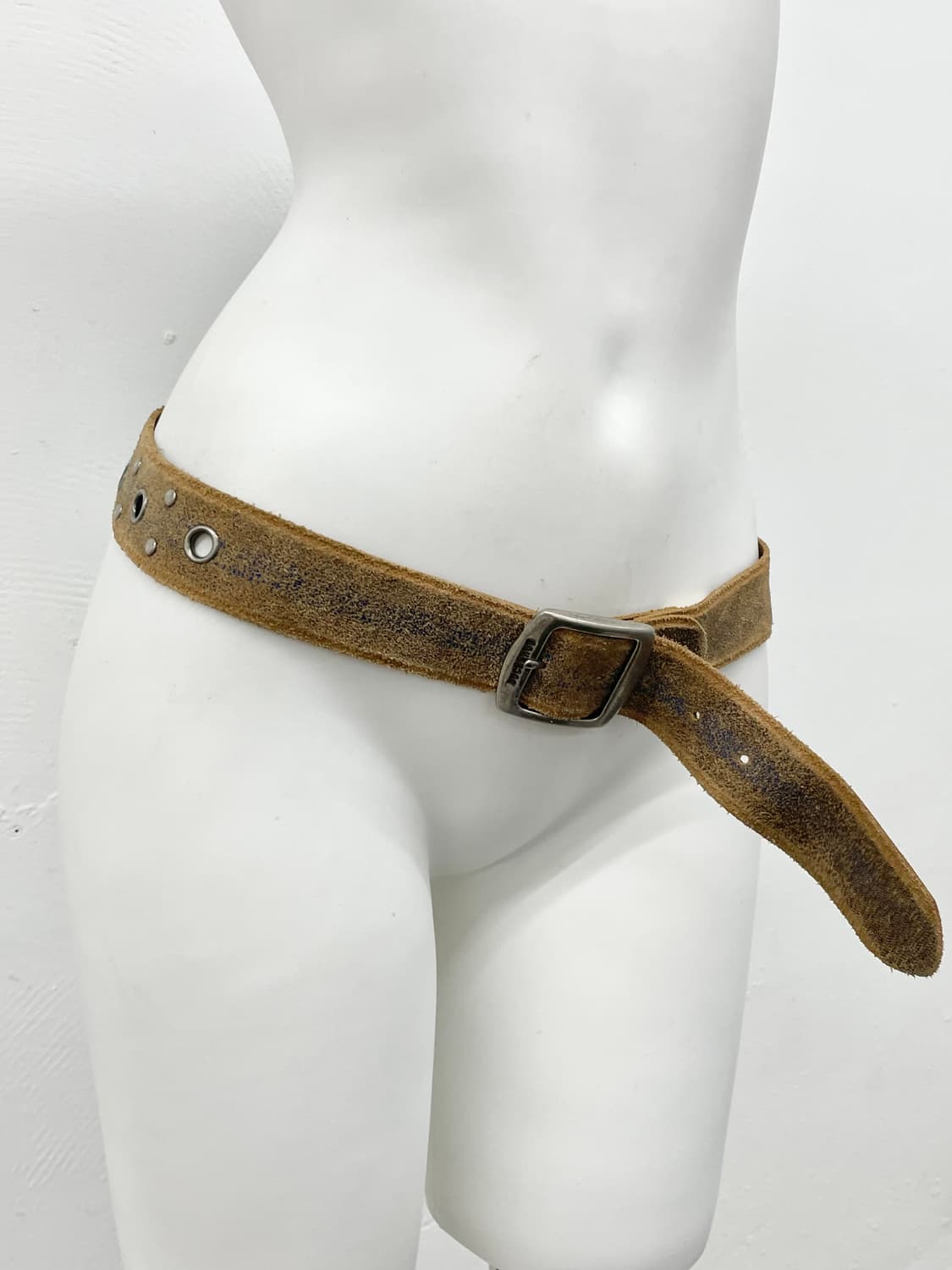 버커루 리얼레더 펀칭 버클 벨트 상품이미지3